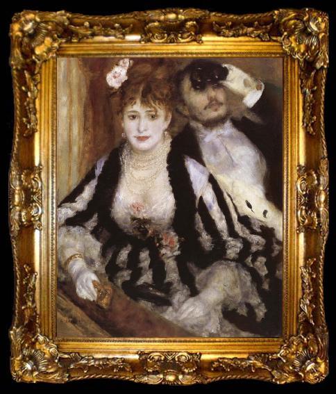 framed  Pierre-Auguste Renoir The Teatre Box, ta009-2